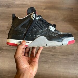 Men's Black and Red Sneakers